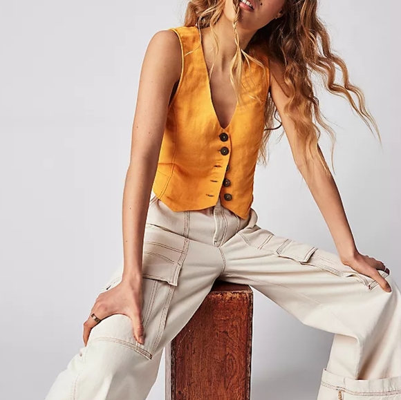FREE PEOPLE Reisling Vest NWT - LARGE - Picture 3 of 9